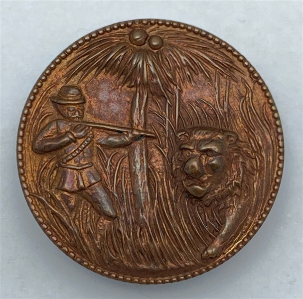 Copper Roosevelt Button