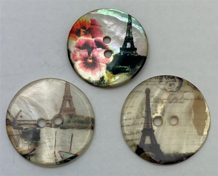 Eiffel Tower Buttons