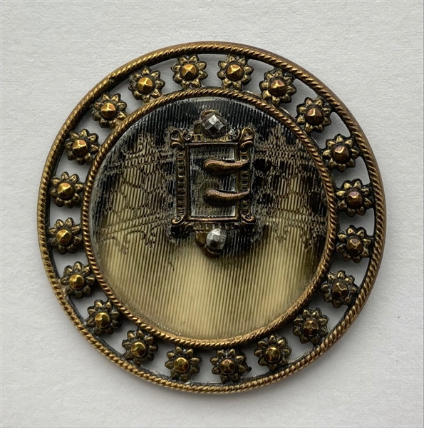 Victorian Celluloid Button