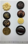Group of One-Piece Thirties Buttons
