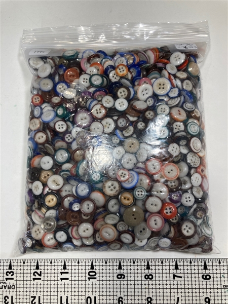 Bag of Colorful China Buttons