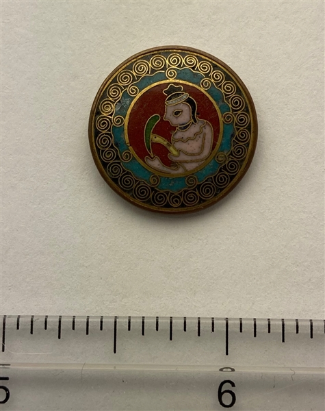 Cloisonne Enamel Button