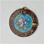Enamel Button with Belt Border