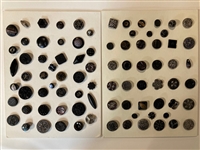 Black Glass Buttons