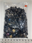 Bag of Black Glass Buttons