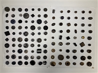 Black Glass Buttons