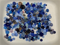 Bag of Blue Glass Buttons