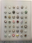 White Moonglow Buttons