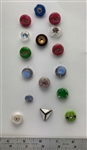 Glass with Paste Buttons
