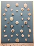 Clam Broth Glass Buttons