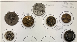 Cut Steel Trim Buttons