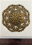 X-Lg Ornate Brass Button
