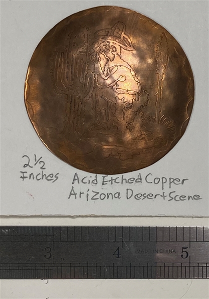 Arizona Desert Scene Button