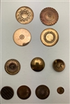 Mostly Early Copper Buttons