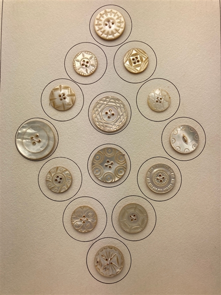 Carved Shell Buttons