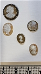 Carved Helmet Shell Buttons