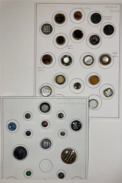 Glass in Metal Buttons