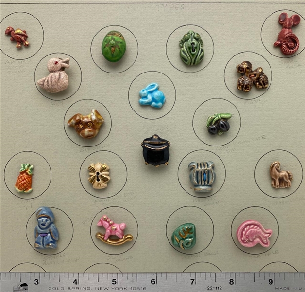 Ceramic Realistic Buttons