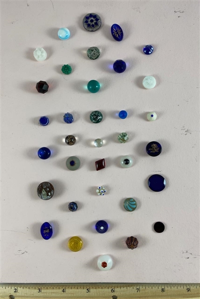 Old Glass Buttons