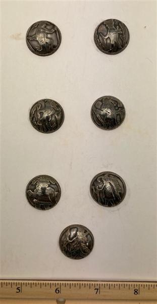 Central American Silver Buttons