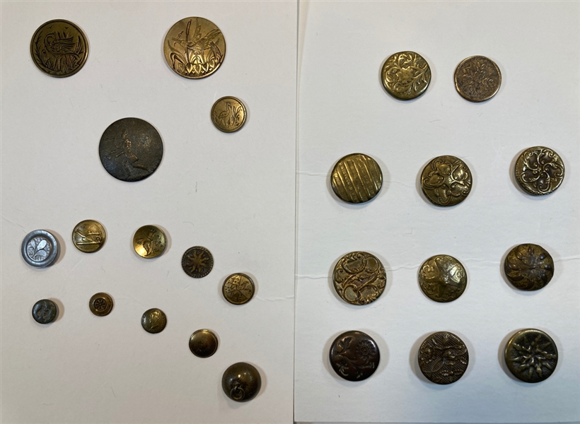 Very Old Brass Buttons