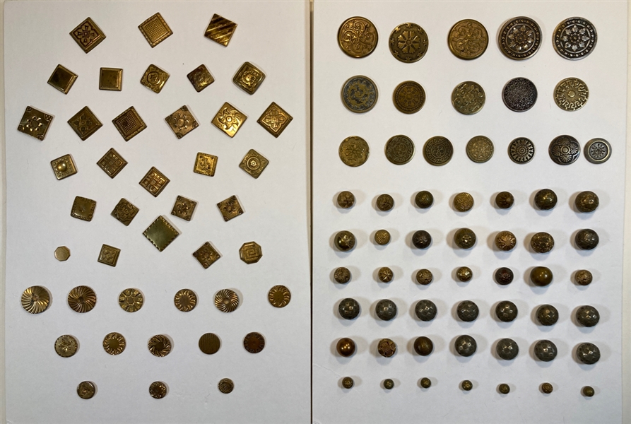 Patterned Brass Buttons