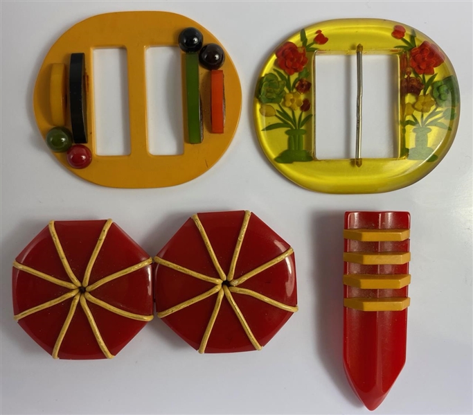 Bakelite Buckles & Clip