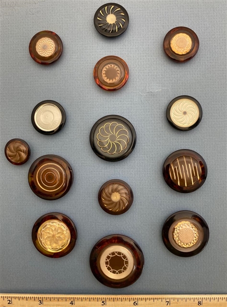 Imitation Tortoise Plastic Buttons