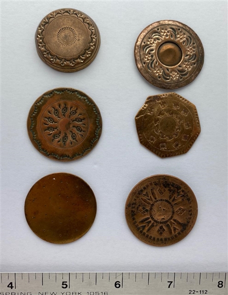 Colonial Copper Buttons