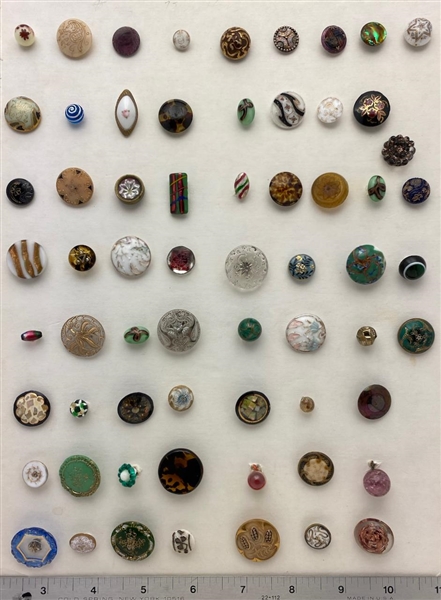 Old Glass Buttons