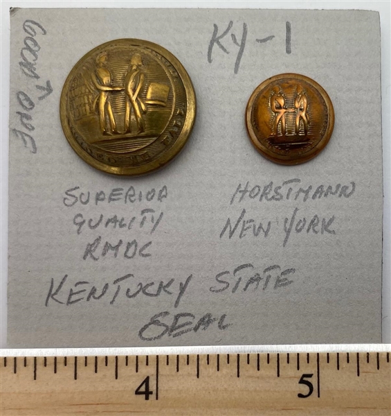 Kentucky State Seal Buttons