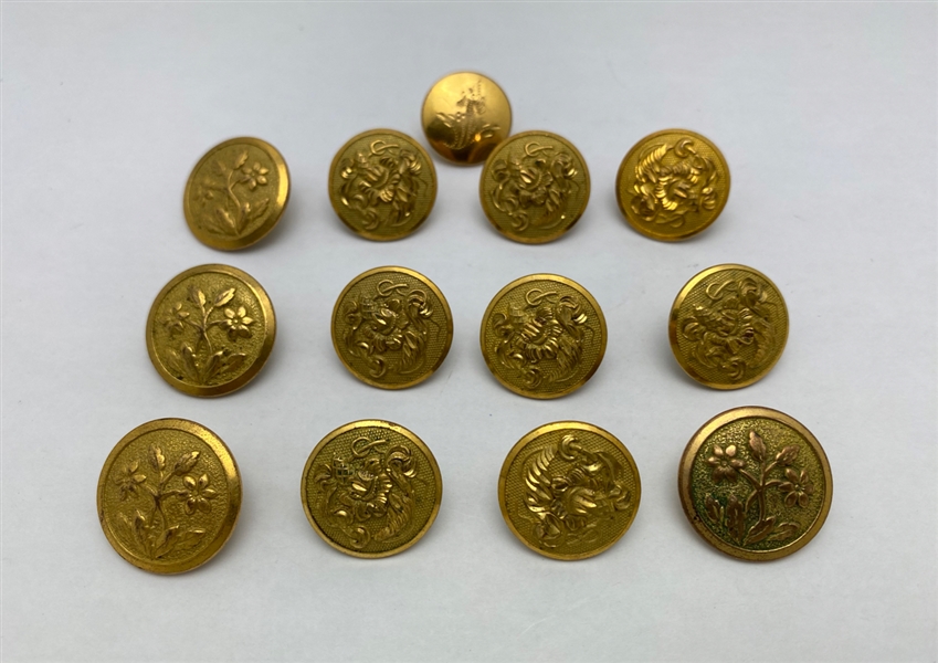 Lot Detail Gilded Brass Buttons   4411A Med 