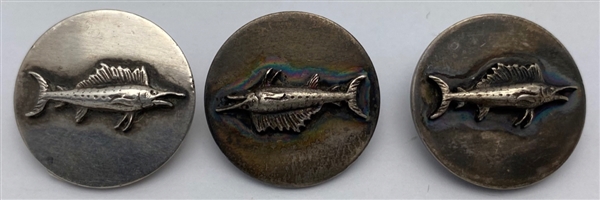 Silver Sailfish Buttons