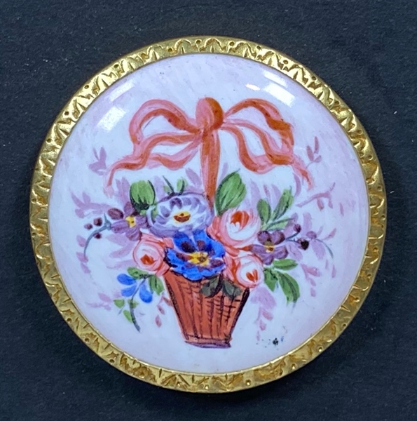 Enamel Basket Button