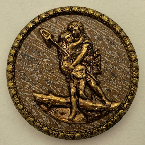 Saint Christopher Button