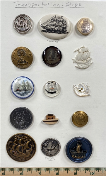 Sailing Ship Buttons