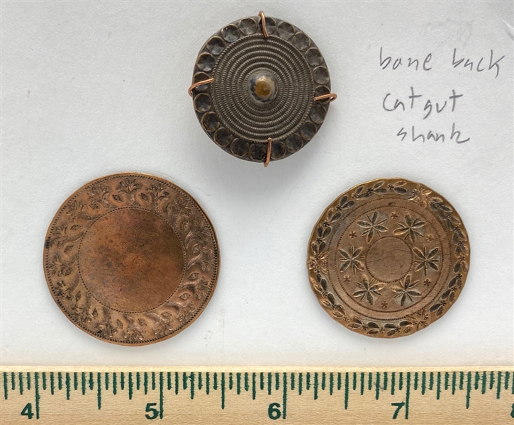 Three 18th Century Buttons