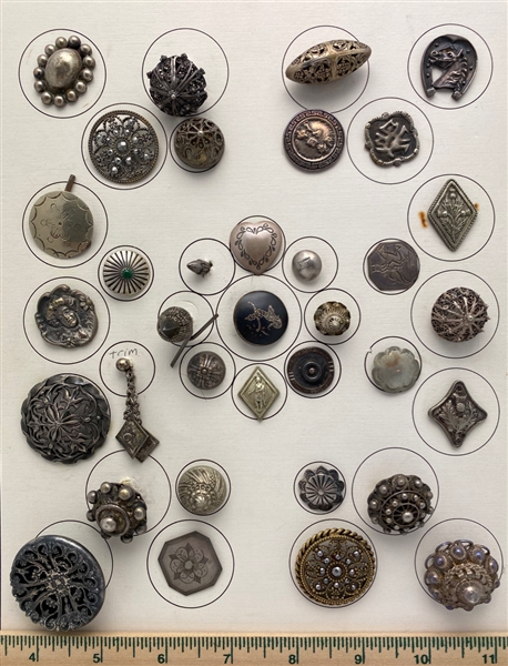 Mostly Silver Buttons