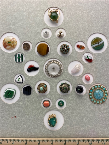 Gemstone Buttons