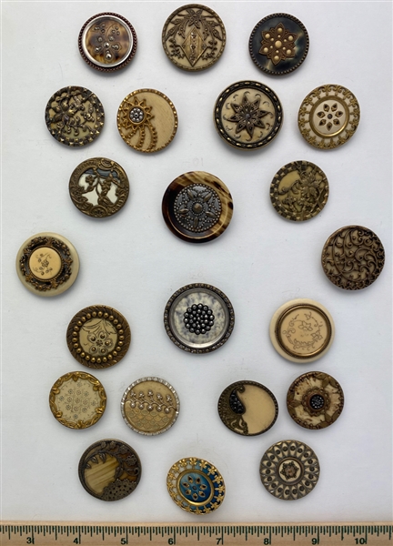 Victorian Celluloid Buttons