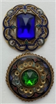 Glass in Metal Buttons