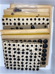 Black Glass Buttons
