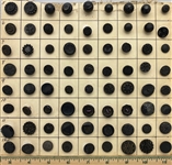 Black Glass Buttons