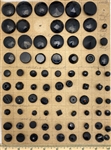 Black Glass Buttons