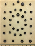 Black Glass Buttons