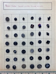 Black Glass Buttons