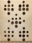Black Glass Buttons