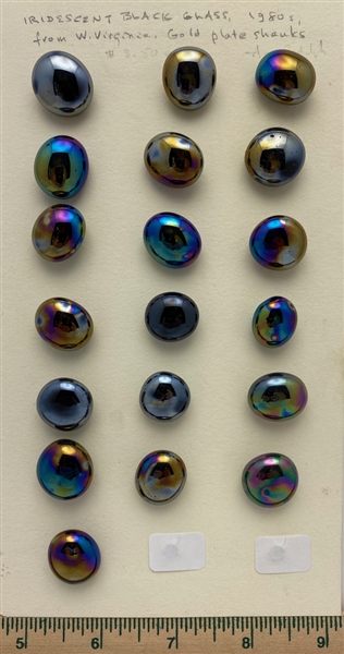 Iridescent Lustered Buttons