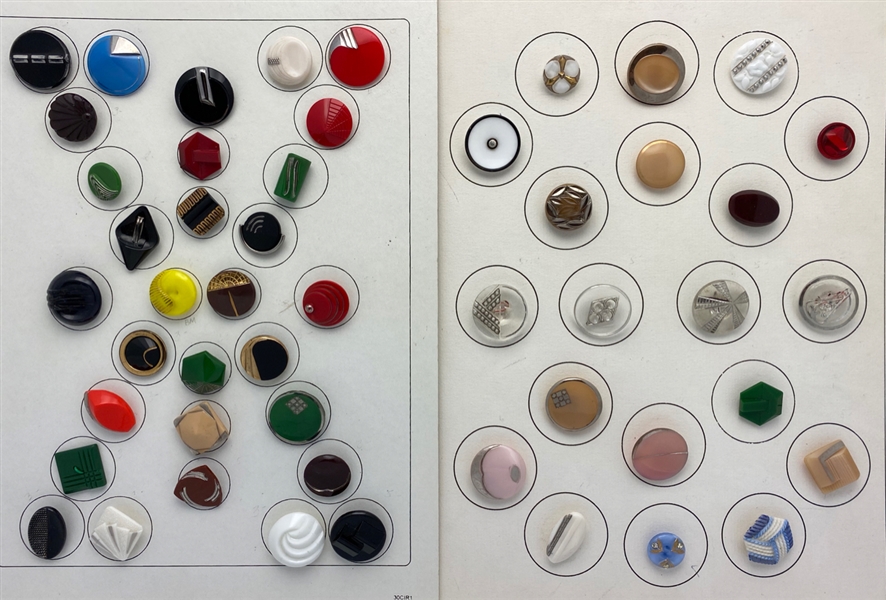 Art Deco Glass Buttons