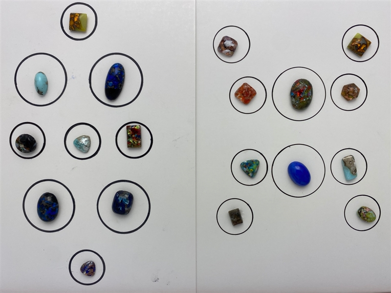 Popper Glass Buttons